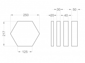 Panouri fonoabsorbante Soft Hexa