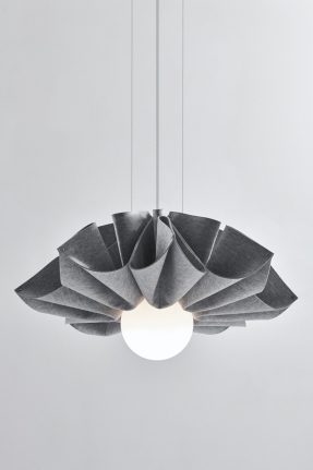 Rose acoustic felt lamp 