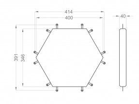 Panouri fonoabsorbante Web Hexa