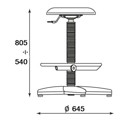 Scaun de laborator Goliat Ts02
