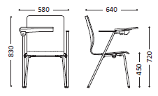 Scaun de Conferinta Fen 4L-Arm TR A-Plus