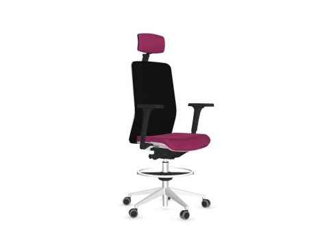 Scaun de Birou Wind High White 