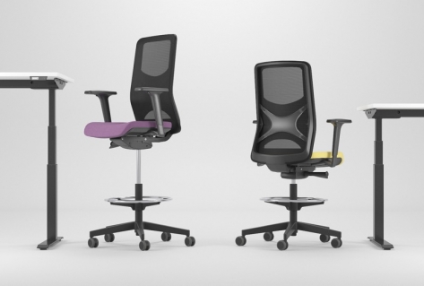 Scaun de Birou Wind High Black