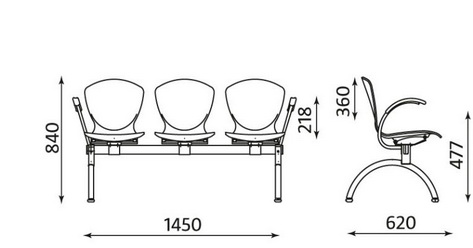 Bancheta Bingo 3 Arm