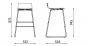 Scaun de bar Cafe VII Hocker